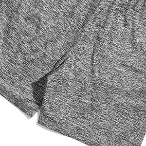 Men's Casual Summer T-Shirt <b>Set</b> Black Crew Neck Color Block Short Sleeve Gray Elastic Waist Shorts Breathable <b>Knitted</b> Fabric - Product Image 4