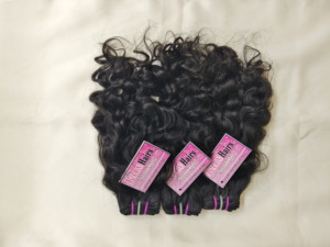 Extensions de cheveux naturels Remy indiens, double trame et cheveux en vrac, bouclés naturels, cuticules alignées, toutes couleurs disponibles - Product Image 2
