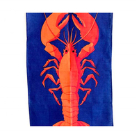 Logo personnalisé admissible coton crabe brodé Golf 120 GSM torchons avec tissage géométrique fait à la main en Inde quantité minimale de commande 50 disponibles
