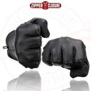 ถุงมือมอเตอร์ไซค์หนังแท้สีดำสำหรับผู้ชาย รุ่น SH226D ปี 2025 น้ำหนักเบา ไม่มีซับใน พร้อมซิปปิดข้อมือ - Product Image 6