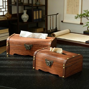 Elegant Wooden Tissue Holder With <b>Box</b> Shape Design Perfect For <b>Vanity</b> Counters And Side Tables Tissue container From India - Product Image 2