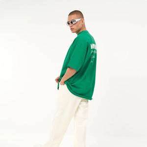 Top Quality Oversized <b>T</b>-<b>shirt</b> For Men 100% Cotton <b>Boxy</b> <b>T</b>-<b>shirt</b> Streetwear Style Quickdry Breathable Customized Logo - Product Image 3