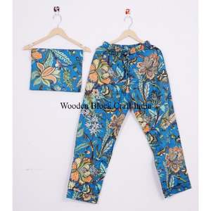 Ensembles de pyjamas floraux 100% coton pour femmes, respirants, nouveau style pour un confort ultime pour se détendre et dormir à la maison au printemps - Product Image 3