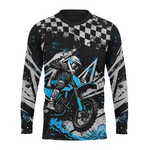 Low MOQ Unisex Long-sleeved <b>Motorcycle</b> <b>Shirts</b> Outdoor Sports Quick Dry Heat-Transfer Printed Breathable Plus Size % Polyester - Product Image 1