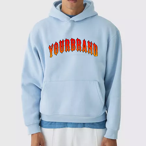 Sweat à capuche oversize coupe boxy pour homme, personnalisable avec logo, en coton épais délavé vintage, de haute qualité - Product Image 1
