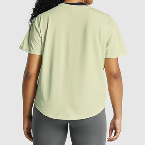 Camiseta de Moda para Mujer, Estilo Relajado e Informal, Moderna, Holgada, para Uso Diario, OEM - Product Image 2
