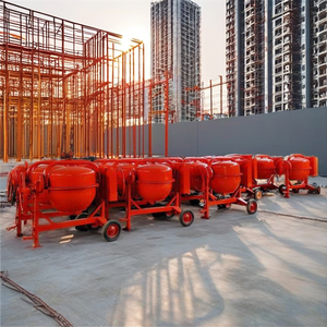 Mezclador de hormigón de descarga Manual de maquinaria de construcción de cuatro ruedas diésel móvil de/500L con nuevo núcleo de motor usado incluido - Product Image 5