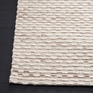 Tapis rectangulaire en coton tissé plat, couleur unie, avec dos antidérapant en caoutchouc, pour la décoration du salon - Product Image 4