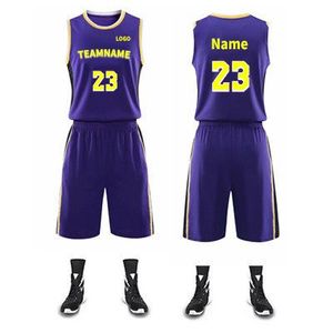 Uniformes de Baloncesto Personalizados al por Mayor OEM, Conjuntos con Impresión por Transferencia de Calor, Tallas Grandes, Anti-UV, Secado Rápido, Transpirables, Alta Calidad - Product Image 1