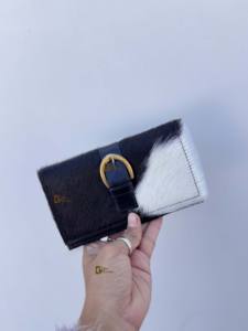 Pochette de créateur en cuir de vachette pochette portefeuille sac à main noir à la mode Offre Spéciale cadeau pour femme - Product Image 2