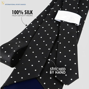 Corbata Masónica Clásica de Diseño Exclusivo, Tejido de Seda Ecológico de Alta Calidad, Acabado Elegante y Fino - Product Image 5