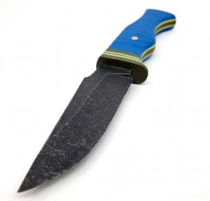 หัวหอกเหล็กกล้าคาร์บอนสูงแบบทำมือ พร้อมด้ามจับ G10 แบบหลายชั้น - Product Image 2