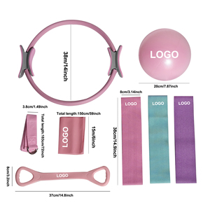 Набор для фитнеса и йоги: гантели с индивидуальным логотипом, силиконовый коврик для йоги, аксессуары для йоги и пилатеса, комплект для домашнего спортзала - Product Image 1