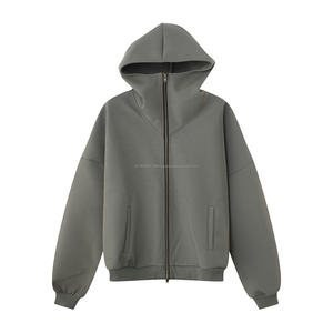 Conjunto de Sudadera con Capucha y Cremallera Doble Estilo Vintage - Product Image 1