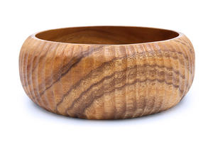 Juego de Tazones Tallados en Forma de Donut de Madera de Acacia Suar, Hechos a Mano, Ecológicos, Aptos para Alimentos, Vajilla de Madera Natural para Regalos, Bali - Product Image 4