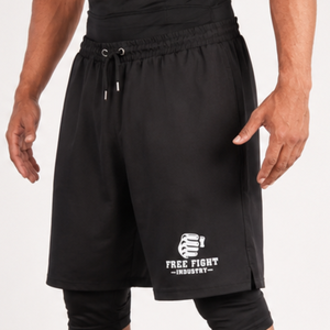 Nouvel Arrivage Short de bain musulman pour hommes Awrah à double couche, taille mi-haute, avec compression interne, couleur unie, écologique, pour adultes - Product Image 2