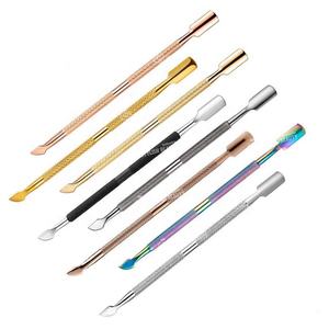 Empujador de Cutículas Profesional de Alta Calidad, Doble Cabeza, Acero Inoxidable, con Logotipo Personalizado, Herramientas de Manicura - Product Image 4