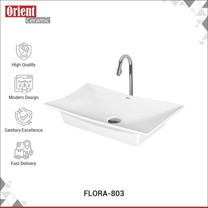 Trusted Indian Origin Dealer Selling New Design <b>Table</b> Top Hand Wash Basin Sink of White Ceramic Sanitary Ware for Bulk Buyers - Product Image 2