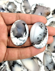 Wholesale Natural Dendritic <b>Opal</b> Cabochon Semi Precious <b>Opal</b> Loose Gemstone For Silver Brass Rings Pendants Jewelry Making - Product Image 6