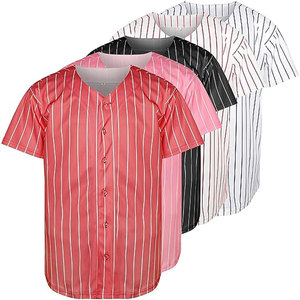 Custom Baseball Jersey Personalized Football <b>Shirts</b> Sports Striped Plain <b>Polyester</b> Color Customize Baseball Jersey <b>Shirts</b> - Product Image 1