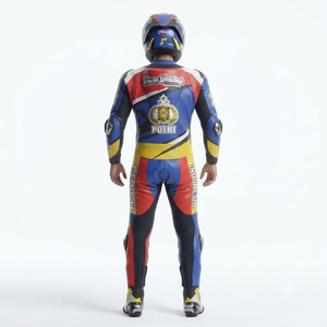 Combinaison de course Zonda Premium pour homme, 1 pièce, en cuir de vache véritable/cuir de kangourou, style MotoCP, combinaison de course sur circuit, niveau de protection 2 - Product Image 2