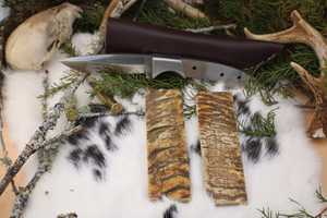 Placa de Cuerno de Oveja Natural Ecológica para Mango de Cuchillo, Pulida y Tallada con Diseño Animal - Product Image 4