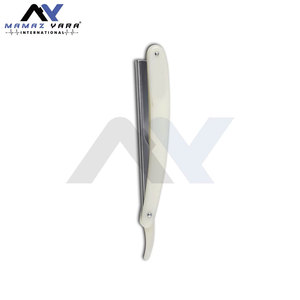 Straight Edge <b>Razor</b> Barber Tool Japanese Stainless Steel Pearl Finish Classic Shaving <b>Razor</b> For Salon And Home Grooming - Product Image 4