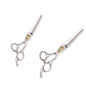Tijeras de Peluquería Profesionales Duraderas de Acero Inoxidable 4Cr13 con Punta Afilada para Diestros, Mango Largo de Goma, 28 Dientes, para Uso en Salón - Product Image 6