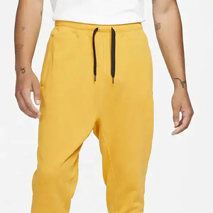 Pantalones Deportivos Casuales para Hombre, Corte Ajustado, Ligeros, Cintura Alta, Color Amarillo Personalizado, Estilo Jogger, Rectos, 100% Algodón - Product Image 4