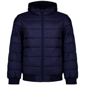 Chaqueta de poliéster acolchada negra de alta calidad para hombre, chaqueta bomber personalizada para hombre, OEM. - Product Image 5