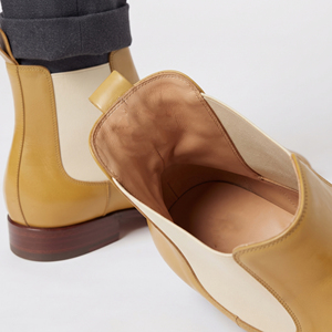 Botines de Cuero para Hombre, Botines de Cuero con Correa de Monje para Hombre, Botines de Cuero Hechos a Mano con una Sola Correa - Product Image 4