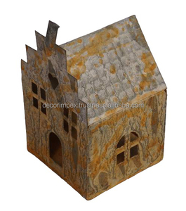 Maison de table personnalisée nouvelle maison décorative en fer pour la décoration intérieure cadeaux de Noël maison salon dessus de table décoratif - Product Image 5