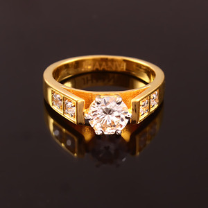Bague en argent sterling 925 avec pierre en moissanite |   Bijoux de fiançailles en moissanite de luxe - Product Image 1