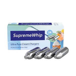 Revendeur de confiance certifié CE vendant un outil de dessert de haute qualité 24 Pack 8.2g SupremeWhip chargeur de crème fouettée pour la restauration - Product Image 1