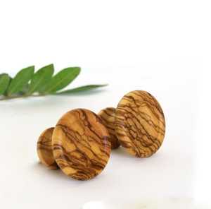 Handmade Wooden <b>Drawer</b> Knobs Coastal Design Natural Wood Grain Pattern Indoor Home Decor Living Room Cabinet Handles - Product Image 2