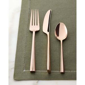 Exclusive Stainless Steel Flatware European <b>Cutlery</b> Set Wholesale <b>Gold</b> Plated Spoon Knife <b>and</b> Fork With <b>Black</b> Handle - Product Image 5