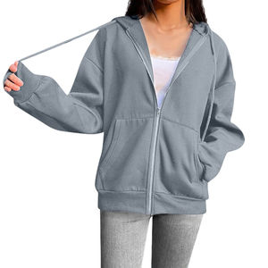 Sweat à capuche imprimé personnalisé pour femme, hiver, épais, 100 % coton, écologique, séchage rapide, logo frontal, vente en gros pour marques de skate, faible MOQ - Product Image 5