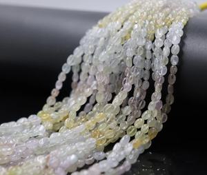 Multi Sapphire Smooth Oval Shape 2x4-4x6mm 17 Inches <b>Stone</b> Beads Elegant Beaded Jewellery - Product Image 6