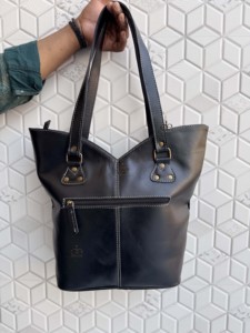 New Designer Women's Cowhide Metallic Leather Tote <b>Bag</b> Luxury Handmade Western Style <b>Shoulder</b> Handbag <b>Large</b> Capacity <b>Bags</b> - Product Image 3
