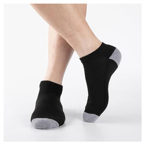 Chaussettes basses personnalisées avec logo pour hommes et femmes, chaussettes de sport en coton sans couture, respirantes, avec bord élastique, confortables - Product Image 4