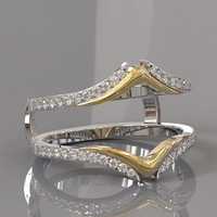 Bague personnalisable pour femme, style Aggie, avec diamants blancs, plaqué or 18 carats, certifiée IGI, alliance éternité pour mariage