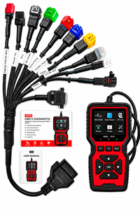 เครื่องสแกน OBD-II ไฟฟ้า V519 สำหรับวินิจฉัยรถยนต์ พร้อมจอ LCD สายสแกนสำหรับรถจักรยานยนต์ BS6-BS7 ใช้ได้กับรถทั่วไป - Product Image 1
