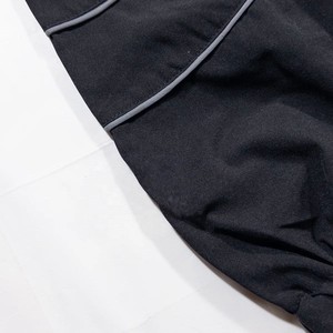 Chaqueta Bomber con Capucha, Cortavientos, Ecológica, de Manga Larga, Color Negro Sólido, Estilo Utilitario, para Otoño, con Cierre de Cremallera y Relleno de Poliéster - Product Image 5