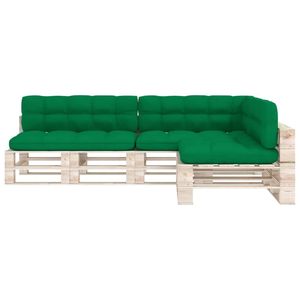 Ensemble de 7 coussins de canapé d'extérieur en polyester vert 47,2 x 31,5 x 3,9 po - Product Image 3