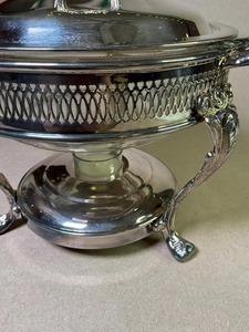 Serveur de buffet en argent de qualité supérieure avec couvercle et poignées pour la présentation alimentaire commerciale au meilleur prix - Product Image 3