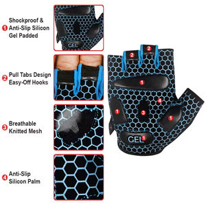 Guantes de Levantamiento de Pesas Unisex Personalizados de Neopreno y Cuero con Soporte para Muñeca, Impermeables y Transpirables para Gimnasio y Ejercicio en Casa - Product Image 4