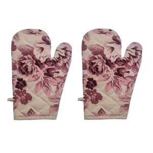 Hot Sale High-Temperature Resistant Cotton Printed <b>Kitchen</b> Gloves Oven Mitts with Anti-Scalding Feature - Product Image 4