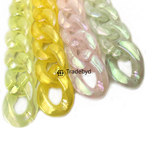 สร้อยคอเรซิ่นพรีเมี่ยมหลากสีสัน ทำด้วยมือ สร้อยคอแฟชั่นอินเทรนด์ เครื่องประดับมีสไตล์ น้ำหนักเบา สำหรับผู้หญิง สาวๆ Tradebyd - Product Image 4