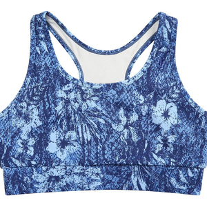 Unique Women's Solid Racerback Sports <b>Bra</b> High Support Breathable Yoga Top Scoop Neck Crisscross Straps Spandex/Nylon Plus Size - Product Image 4