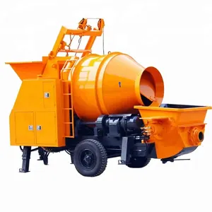 Mini Hydraulic Towable Betonmischer Mörtel mörtel Gieß pumpen Zement Misch transport Pumpe Maschine zum Verkauf